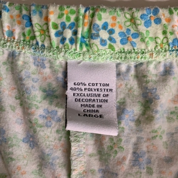 Vintage Cotton Cottage core floral  casual shorts large - Picture 3 of 5